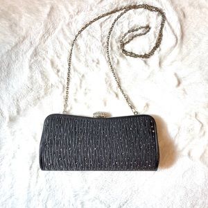 Lulu Townsend black evening clutch